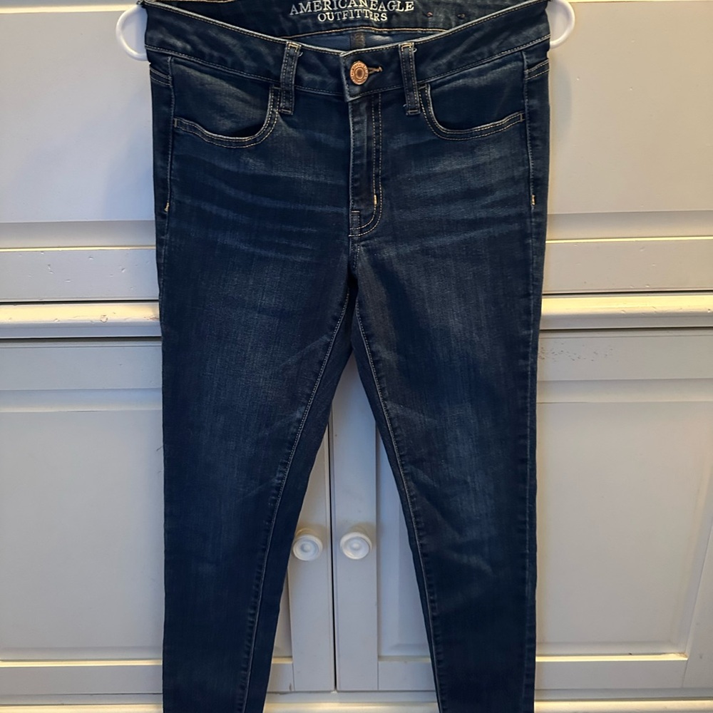 American Eagle Outfitters Women's Deep Indigo Jeggings